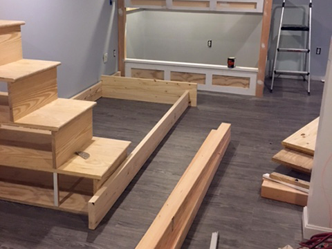 Custom Bunk Beds and Finished Basement - (In progress) Custom Bunk Beds and Finished Basement - (In progress)