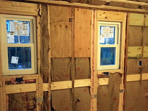Exterior renovation, complete rebuild - (inside view) Exterior renovation, complete rebuild - (inside view)