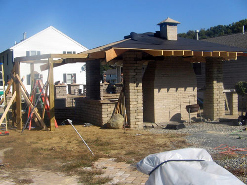 Framing, gazebo construction, southeastern MA, Cape Cod Framing, gazebo construction, southeastern MA, Cape Cod