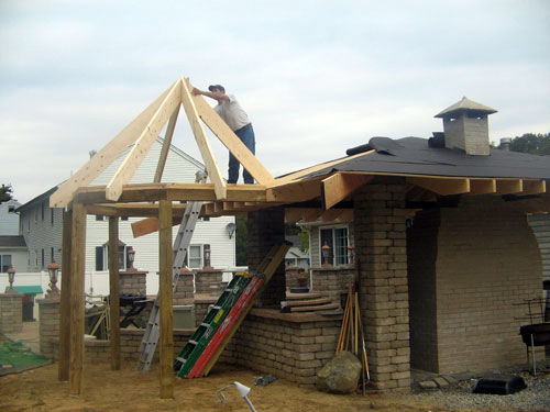 Framing, gazebo construction, southeastern MA, Cape Cod Framing, gazebo construction, southeastern MA, Cape Cod